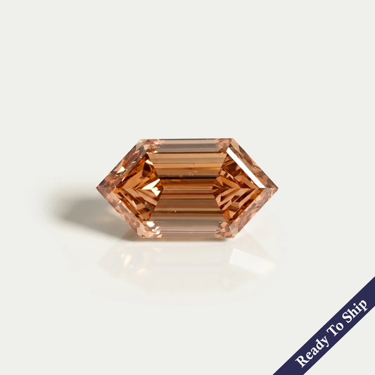 Champagne Step Cut Dutch Marquise Lab Diamond Loose
