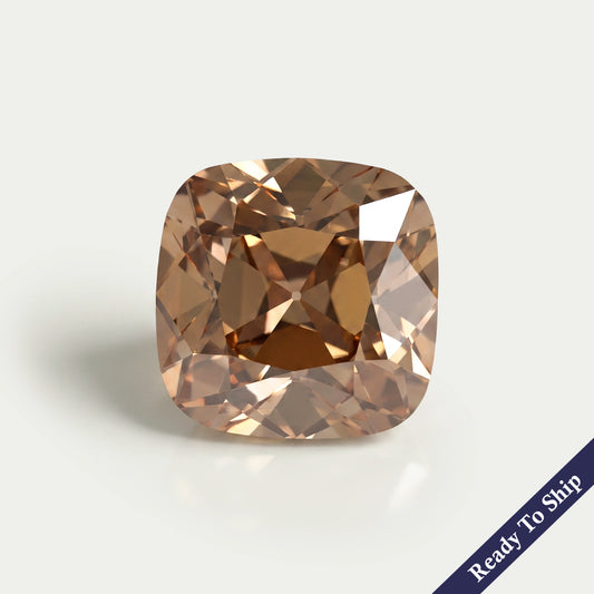 Champagne Square Old Mine Cushion Cut Loose Diamond Loose