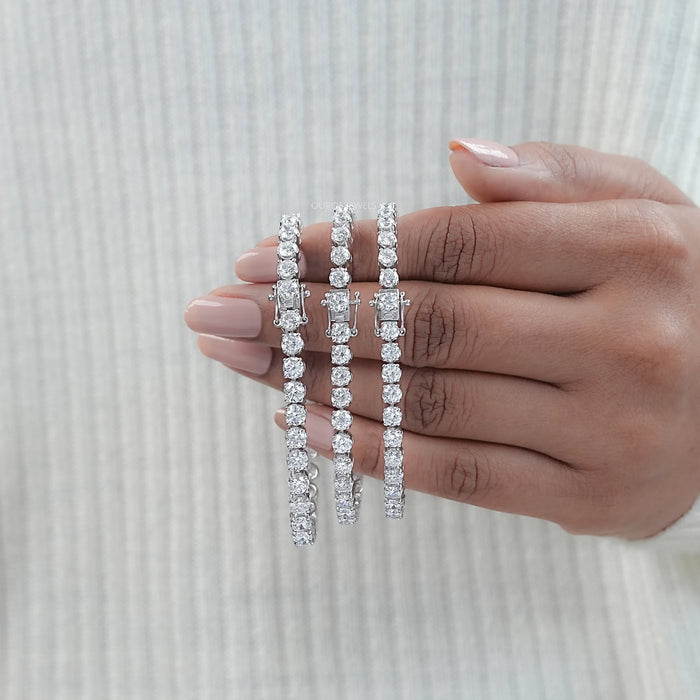 Classic Lab Grown Round Diamond Tennis Bracelet