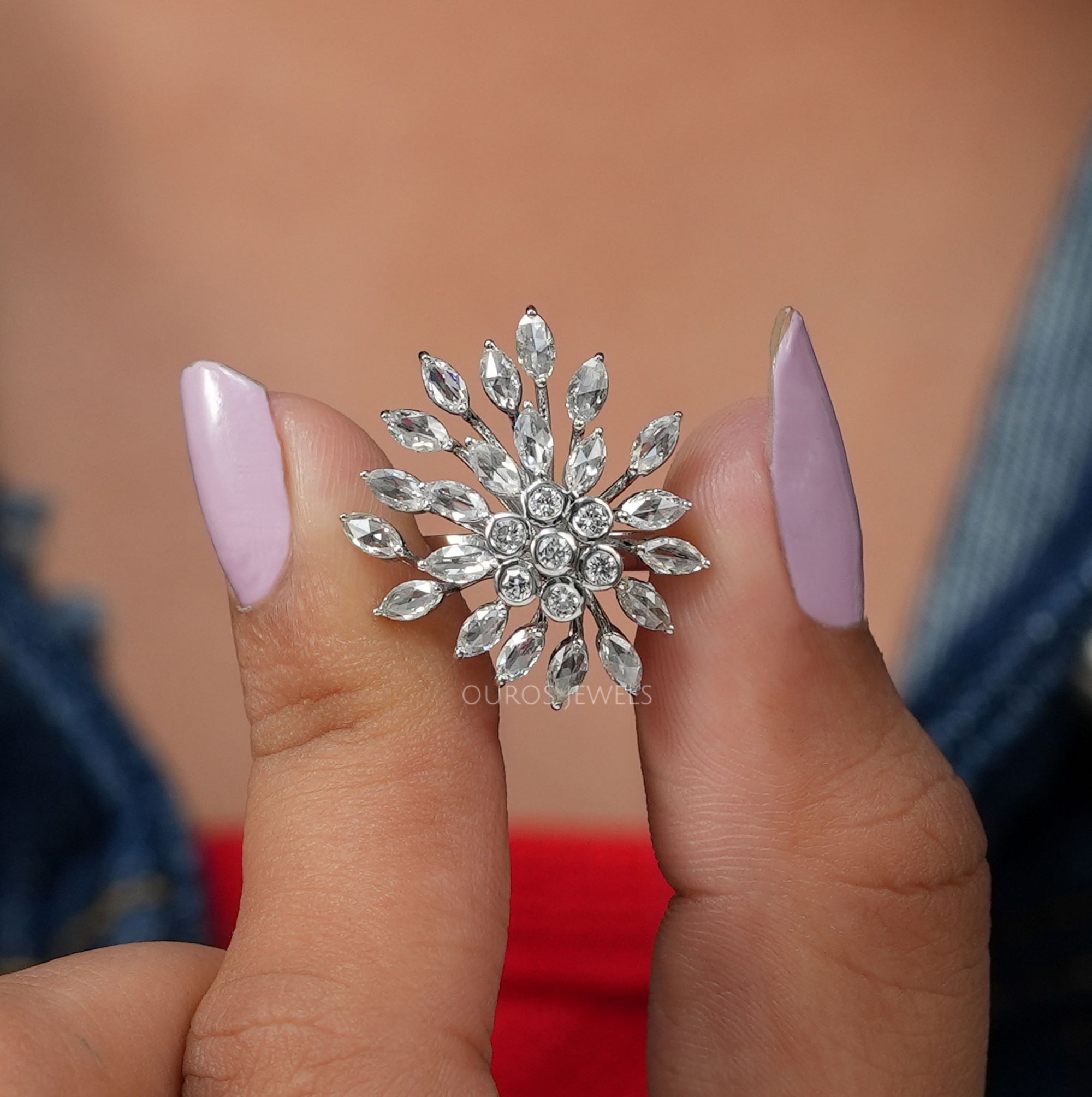 Cluster Lab Diamond Cocktail Ring Ring