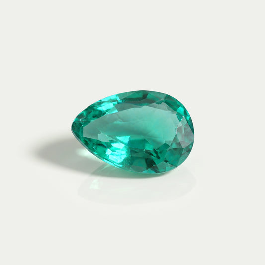 Colombian Green Pear Cut Gemstone Loose