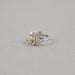 Floral Shape Yellow Pear Diamond Ring