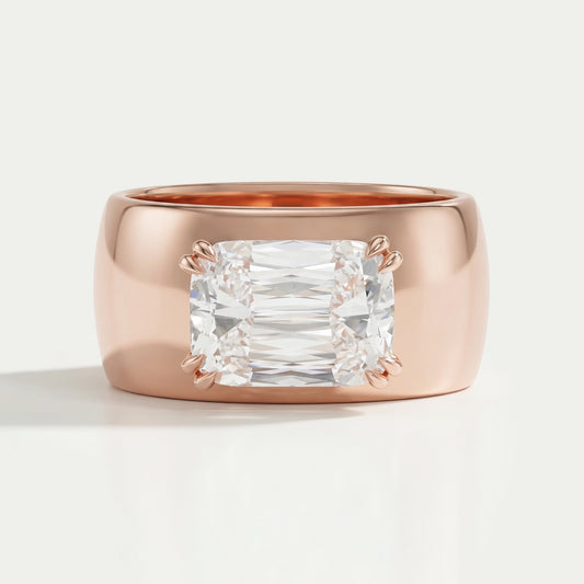 Criss Cut Lab Grown Diamond Engagement Ring