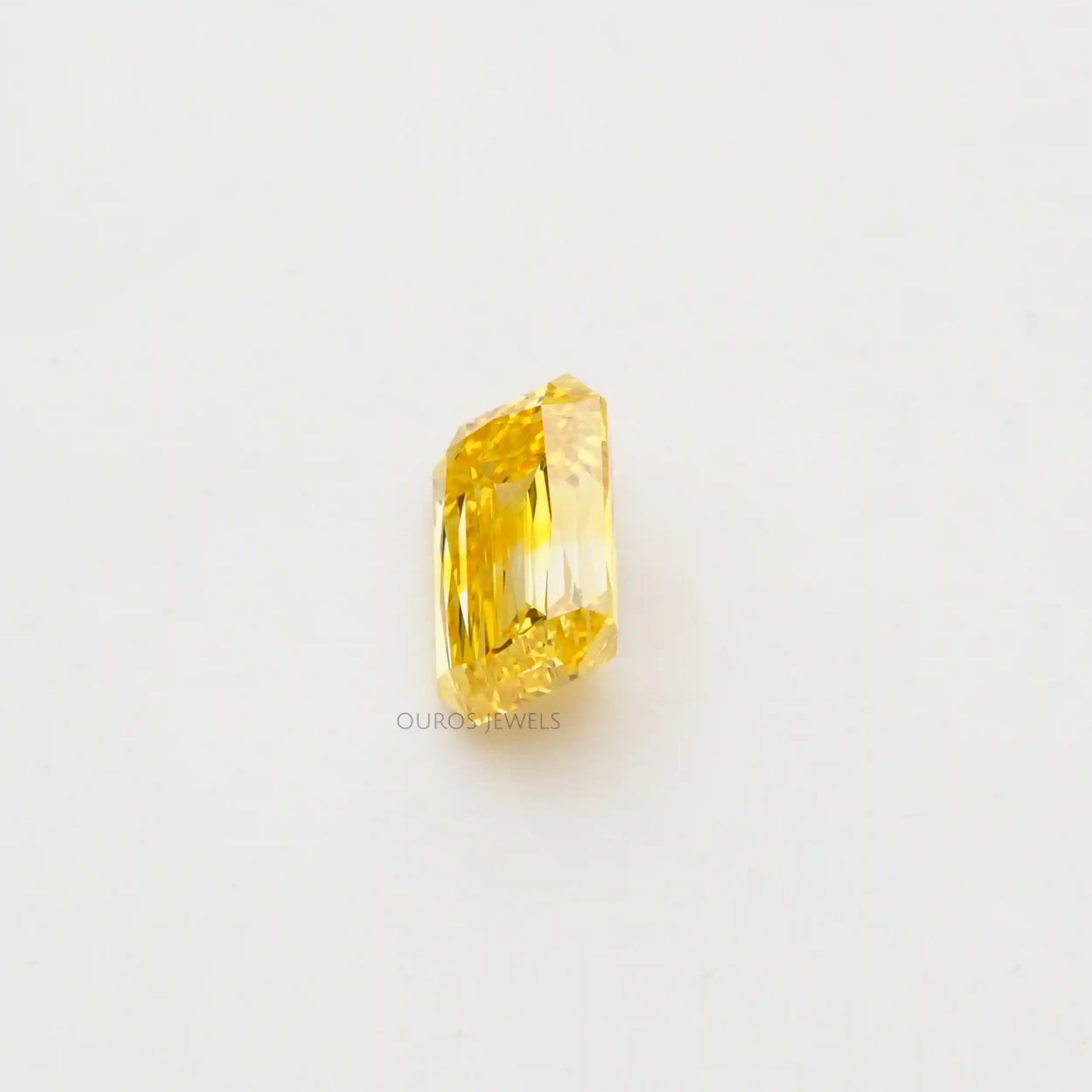 Yellow Criss Cut Lab Grown Diamond