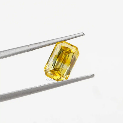 Yellow Criss Cut Lab Grown Diamond