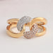 Round Cuban Link Diamond Ring