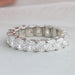 Cushion Cut Full Eternity Wedding Band Ring