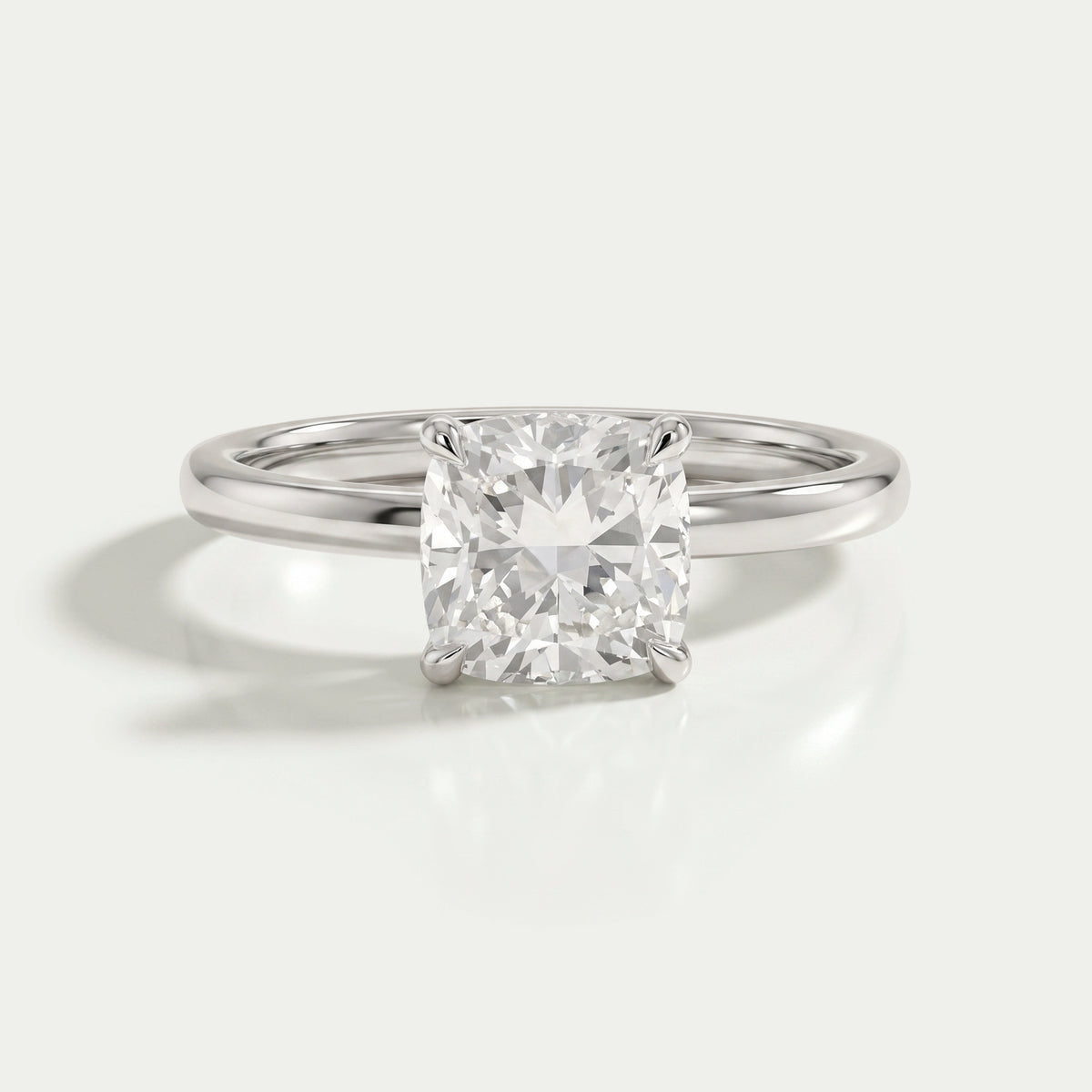 IGI Certified Cushion Cut Engagement Ring Ring