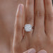 Cushion Lab Grown Diamond Halo Engagement Ring Rings