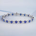 Sapphire Cushion Cut Lab Grown Gemstone Bracelet Bracelet