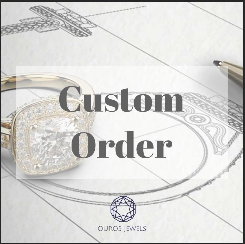 Custom Order For Oval Cut Lab Diamond Ring