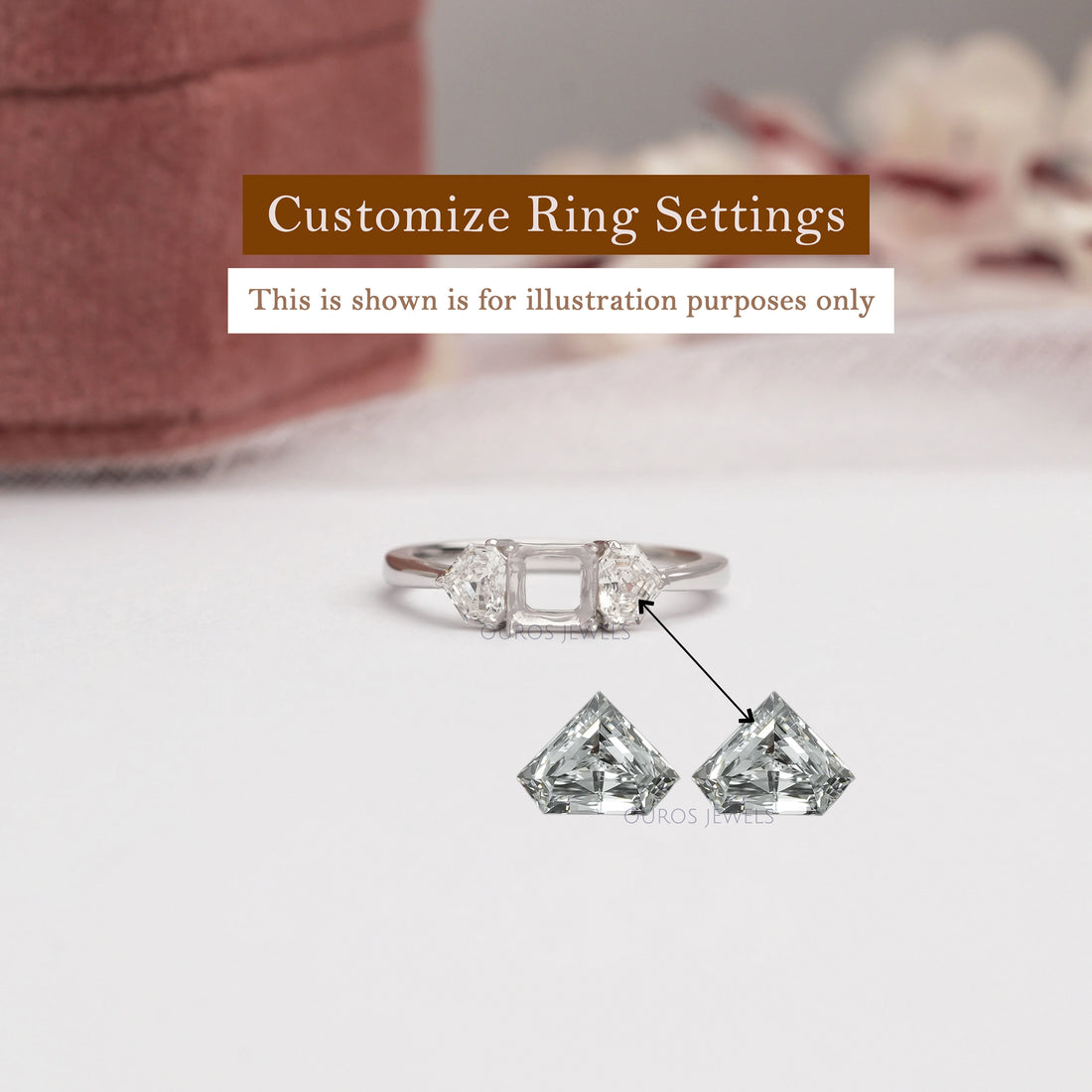 Step Cut Bullet Shape Lab Diamond Matching Pair Loose