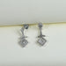 Carre Cut Lab Diamond Dangle Earrings Earring
