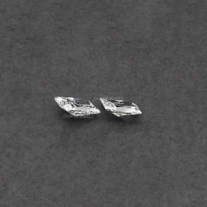 Rounded Modified Kite Shape Lab Diamond Pair Loose