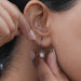 Princess Cut Drop And Dangle Earring