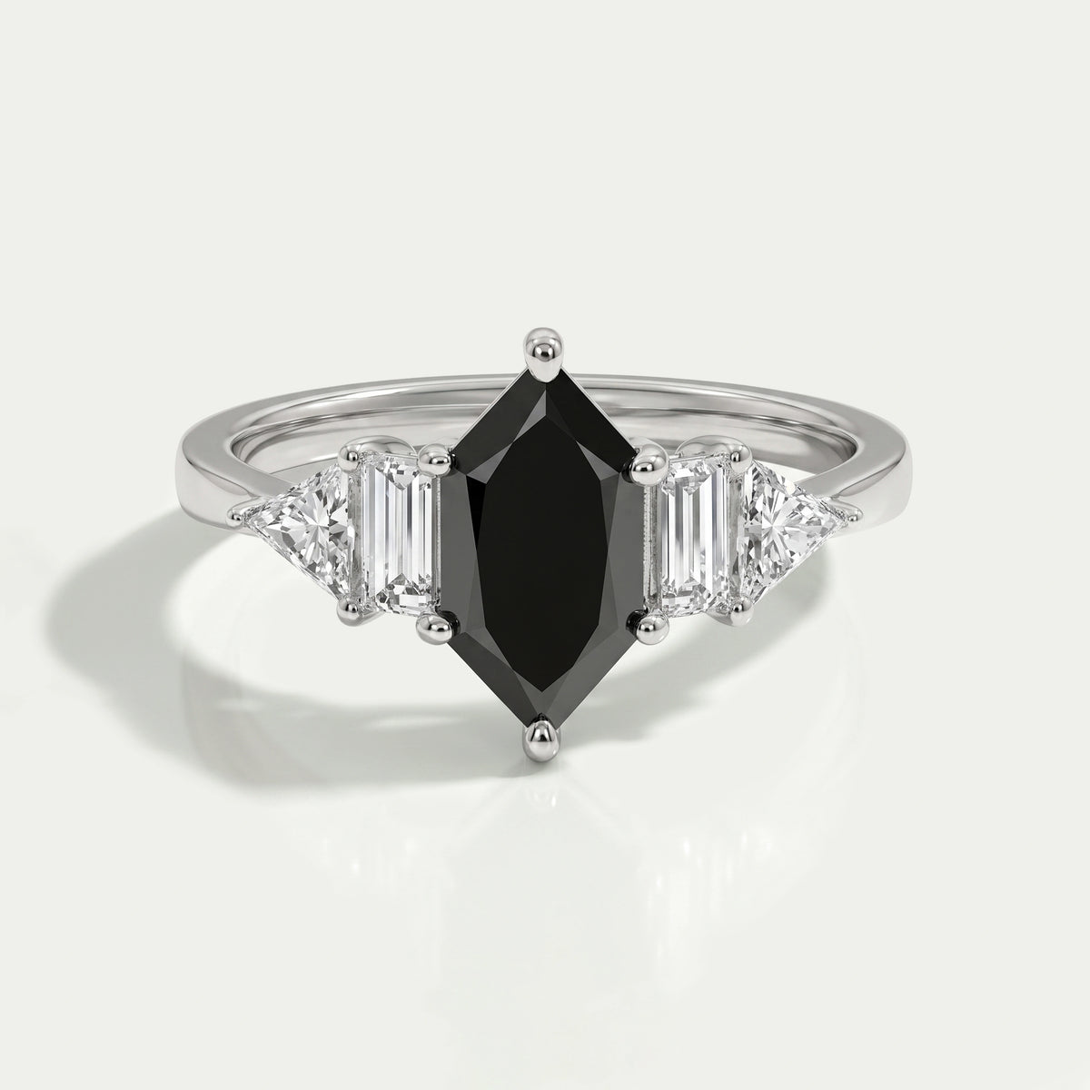 Dutch Marquise Black Diamond Anniversary Ring Ring
