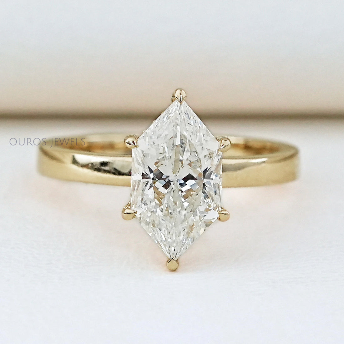 Dutch Marquise Lab Diamond Hidden Halo Engagement Ring Rings