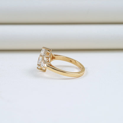 Dutch Marquise Cut Three Stone Engagement Ring Ring