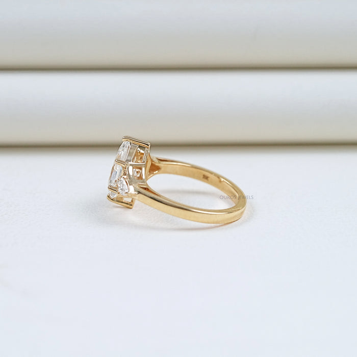 Dutch Marquise Cut Three Stone Engagement Ring Ring