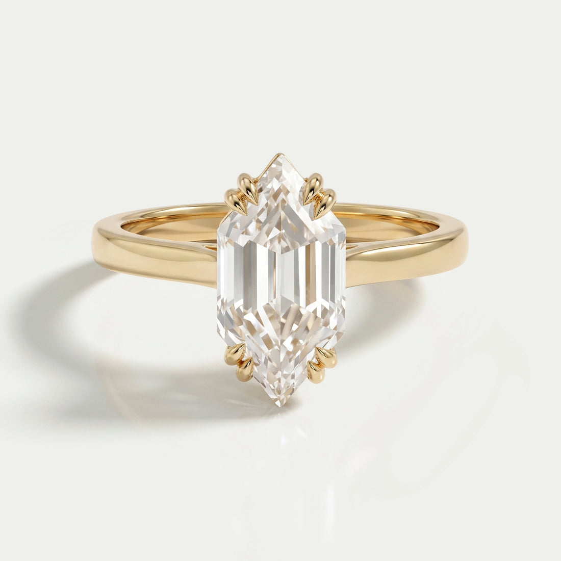 Dutch Marquise Lab Diamond Solitaire Engagement Ring Rings
