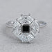 Princess Cut Lab Diamond Halo Dutch Marquise Ring Rings