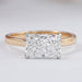 East West Radiant Cut Solitaire Ring Ring