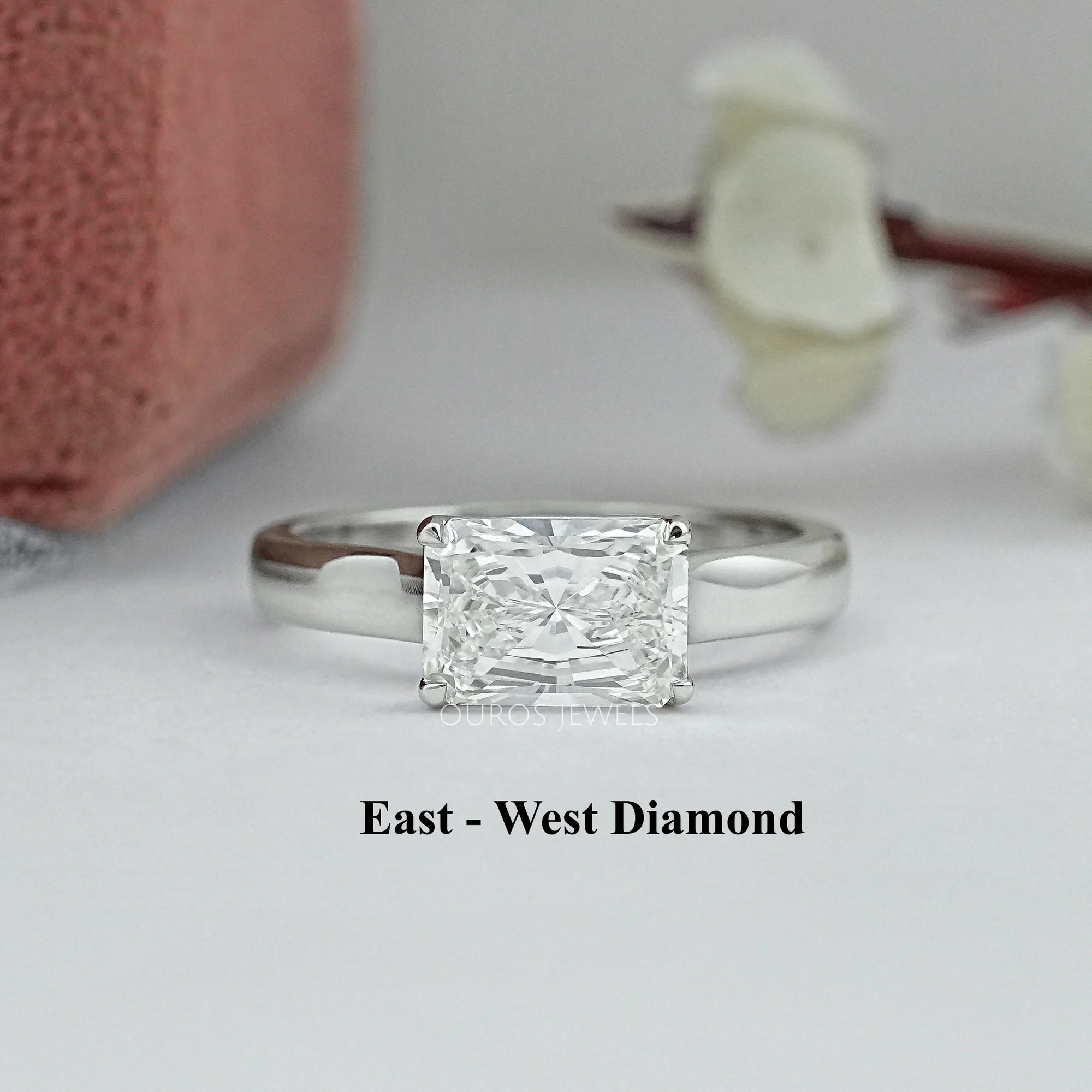 Radiant Lab Diamond Solitaire Engagement Band Ring