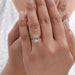 Emerald Diamond Engagement Ring - Baguette Halo Settings Rings