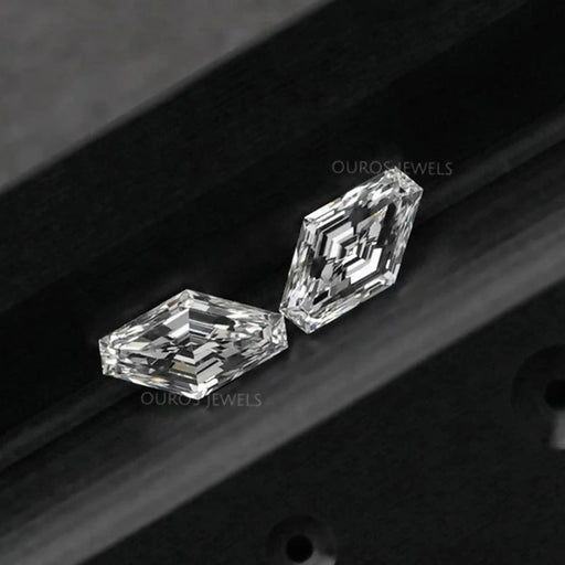 Modified Lozenge Cut Lab Diamond Pair Loose