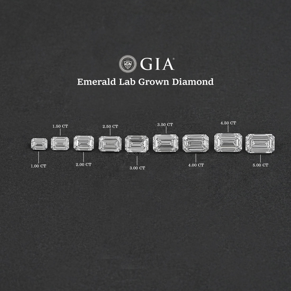 Certified Emerald Cut Lab Grown Diamond Loose