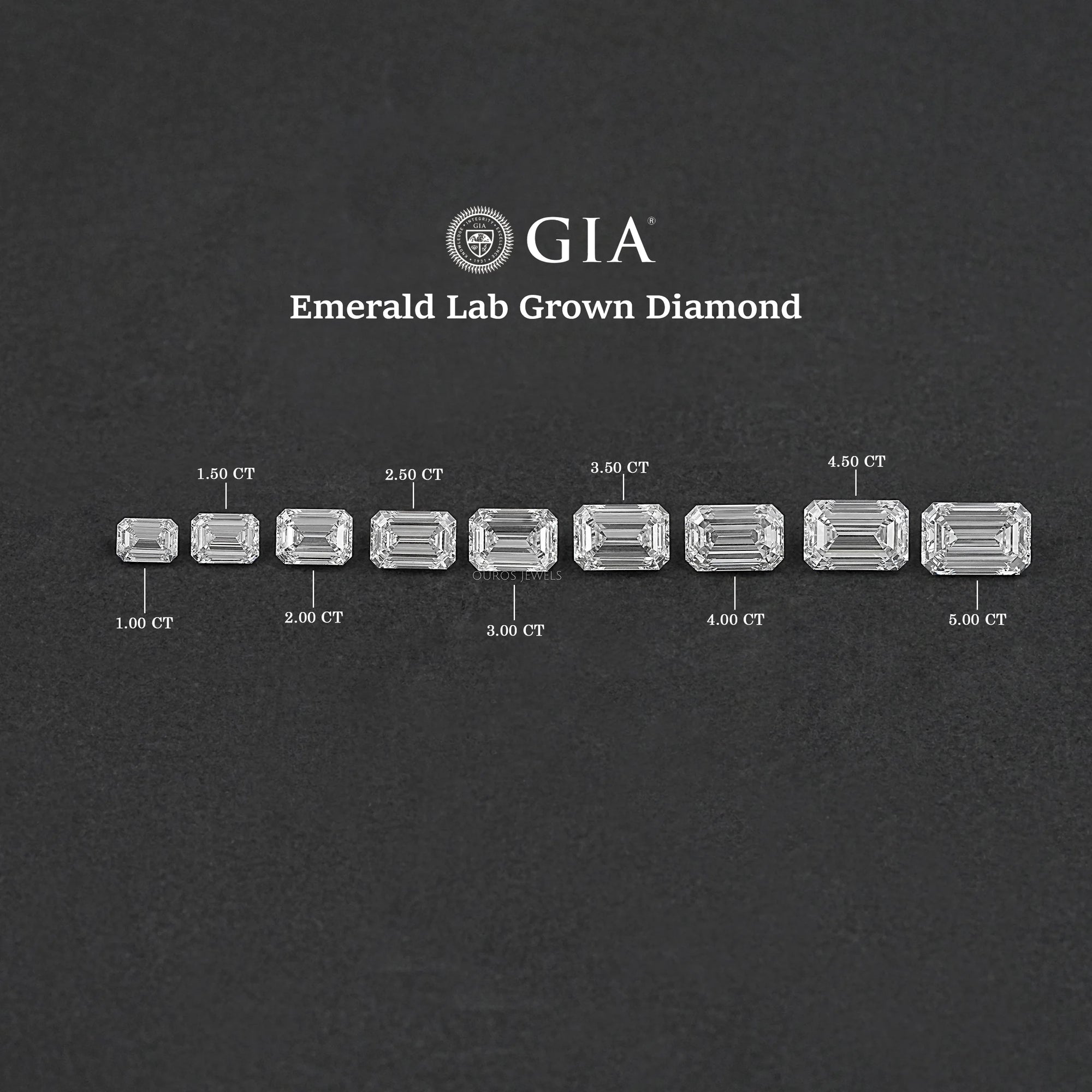 Certified Emerald Cut Lab Grown Diamond Loose