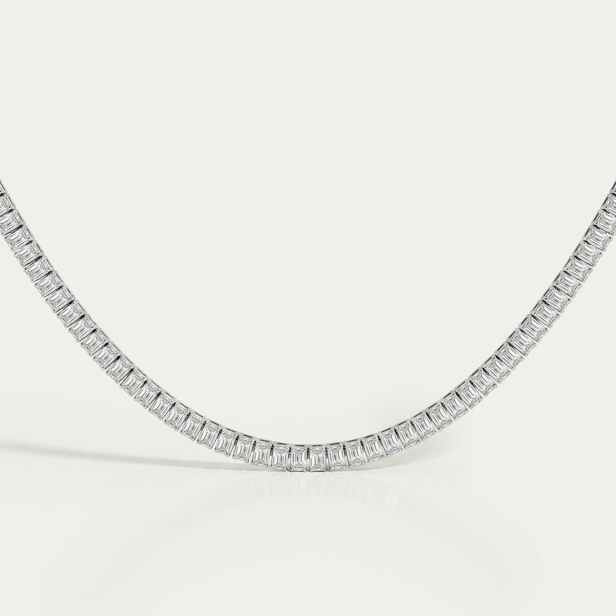 Emerald Lab Grown Diamond Tennis Necklace Necklaces