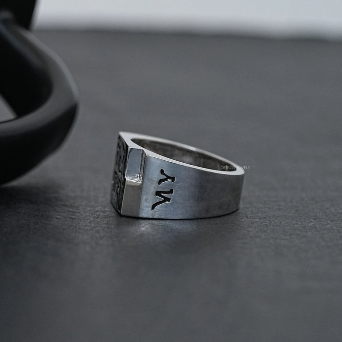 Men's Engraved Wedding Band Rings