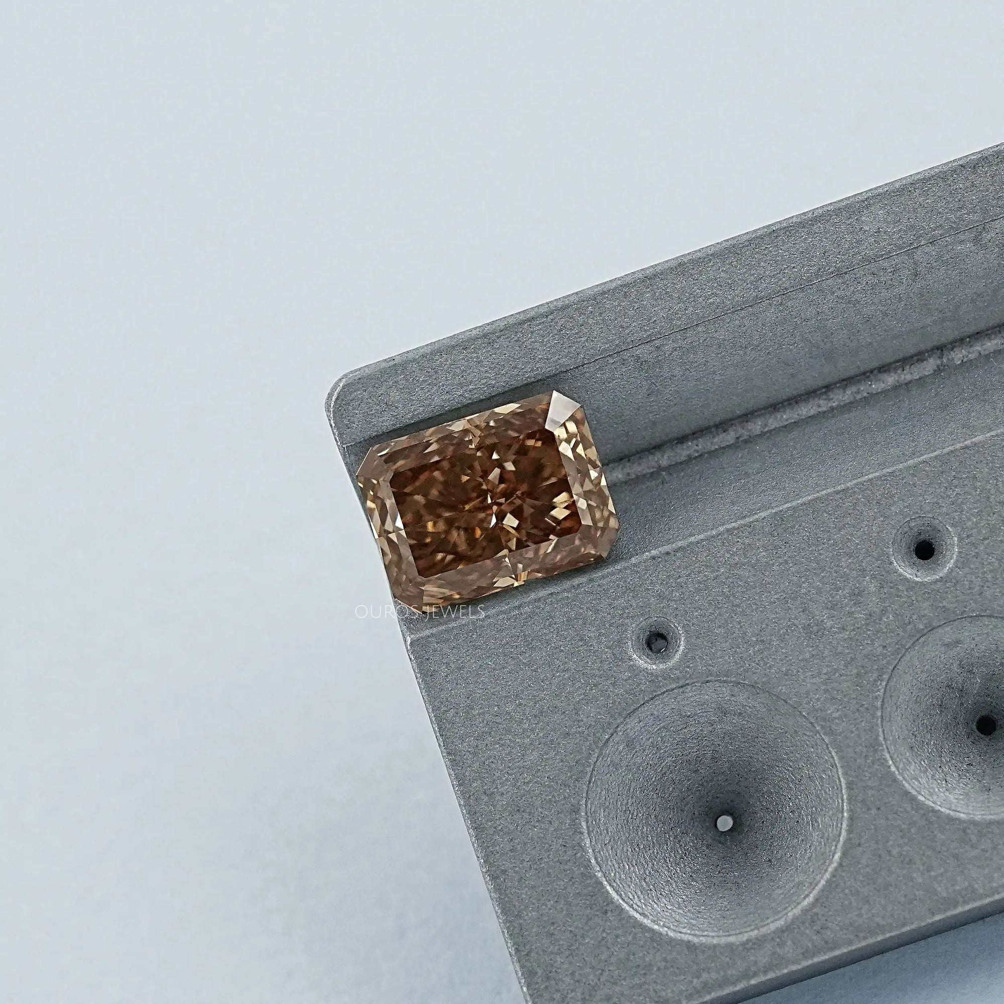 Fancy Brown Radiant Lab Grown Loose Diamond
