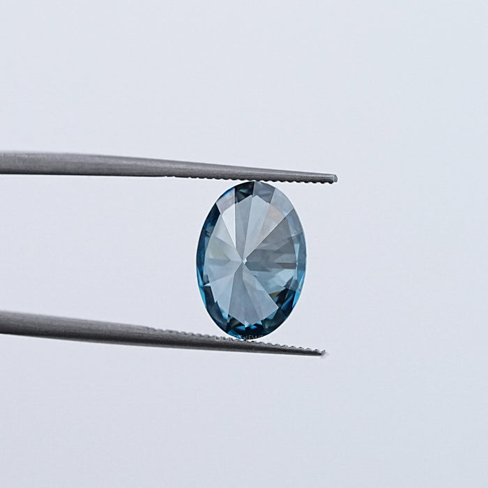 Fancy Deep Blue Oval Lab Grown Loose Diamond Loose