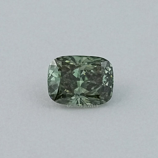 Fancy Deep Green Cushion Lab Diamond Loose
