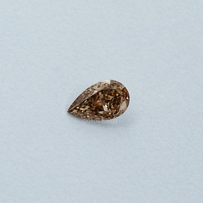 Fancy Light Brown Pear Cut Loose Diamond
