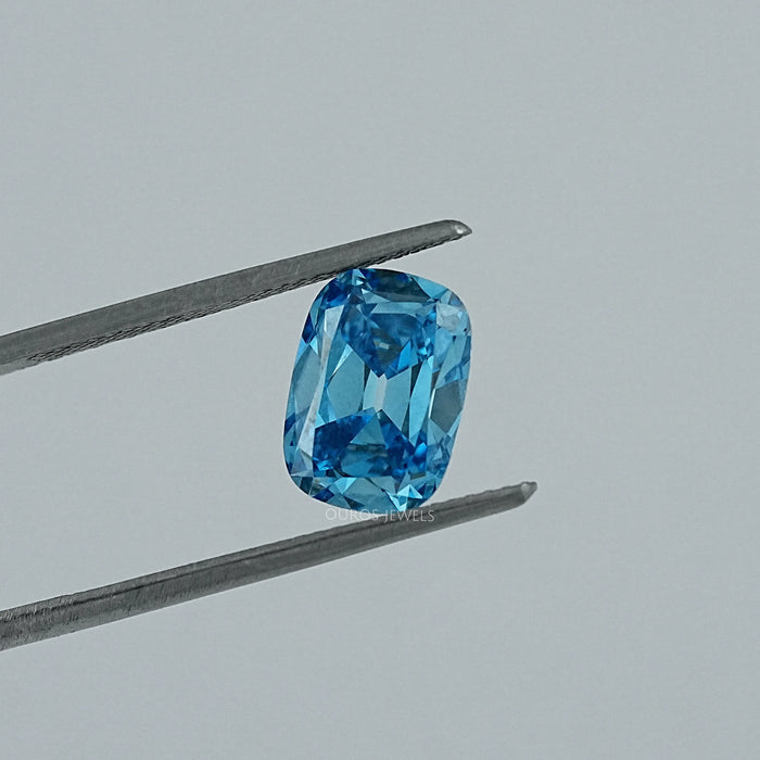Fancy Vivid Blue Old Mine Cushion Lab Diamond Loose