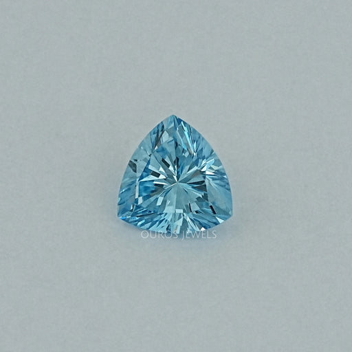 Fancy Vivid Blue Trillion Cut Lab Grown Diamond Loose
