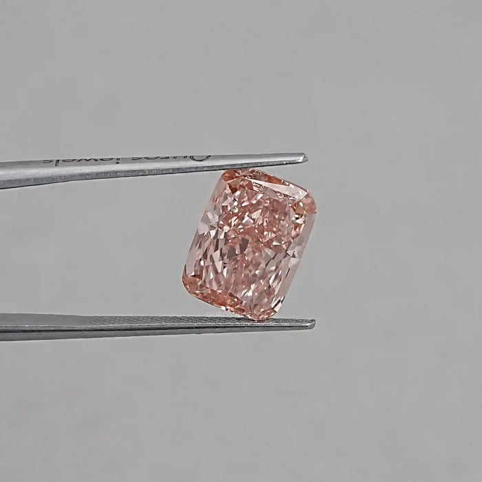 Cushion Cut Lab Grown Diamond - Fancy Vivid Pink