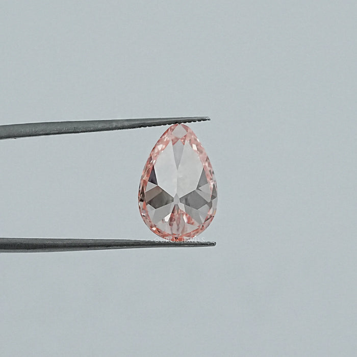 Fancy Vivid Pink Old Mine Pear Lab Grown Diamond Loose