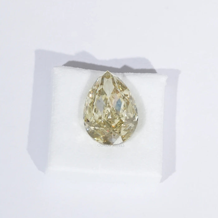 Modified Pear Cut Yellow Lab Grown Diamond