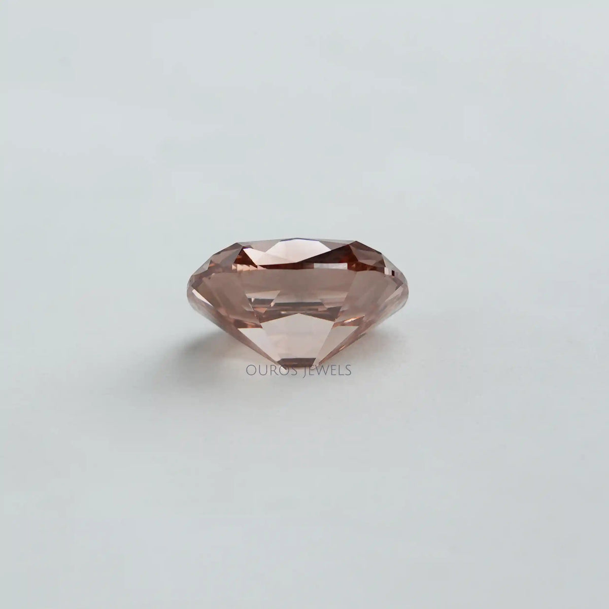 Fancy Pinkish Brown Cushion Cut Lab Diamond Loose