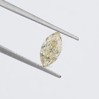 Fancy Intense Yellow Marquise Cut Lab Grown Diamond Loose