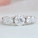 Five Stone Round Cut Lab Grown Diamond Ring Rings