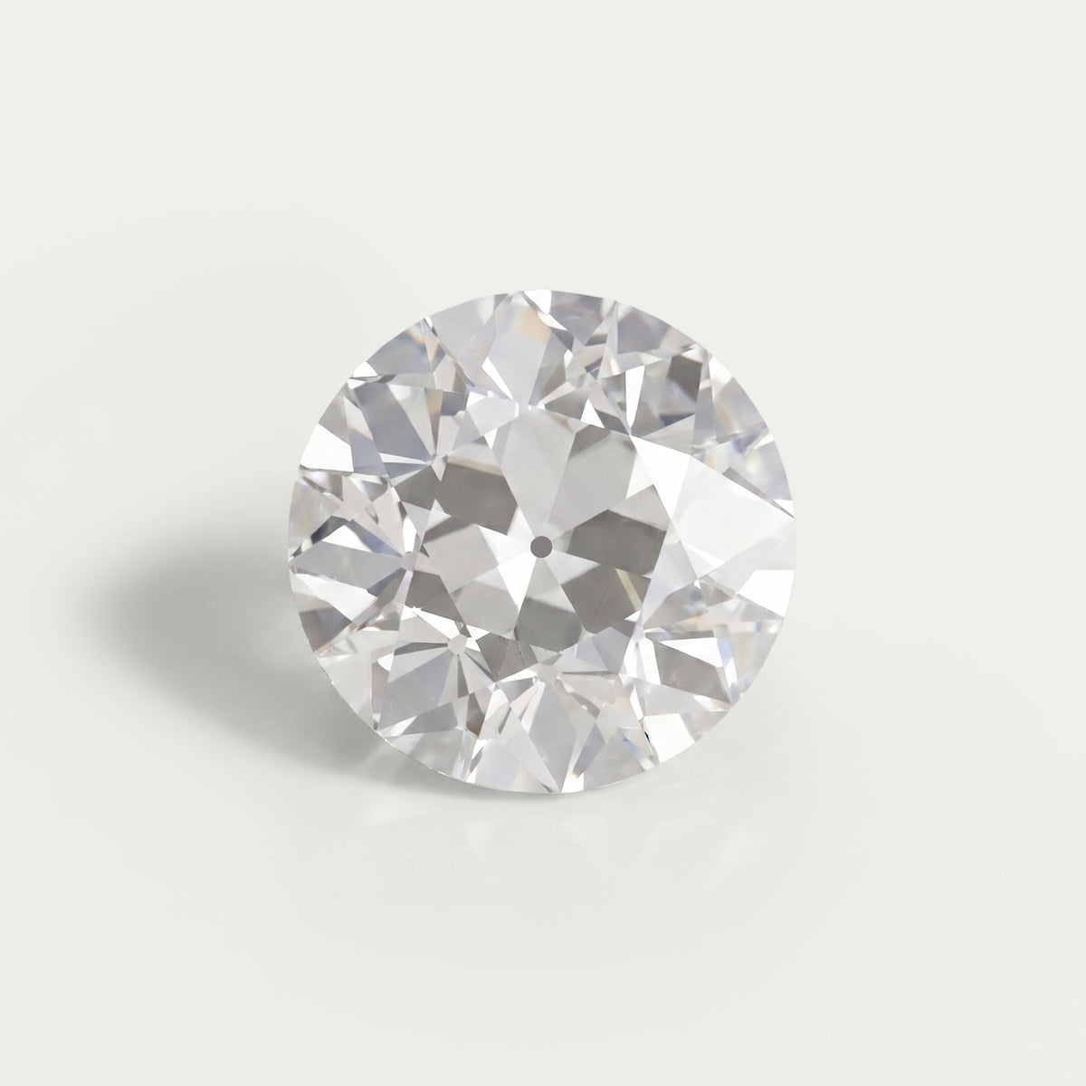Flower Pattern Old European Round Cut Diamond Loose