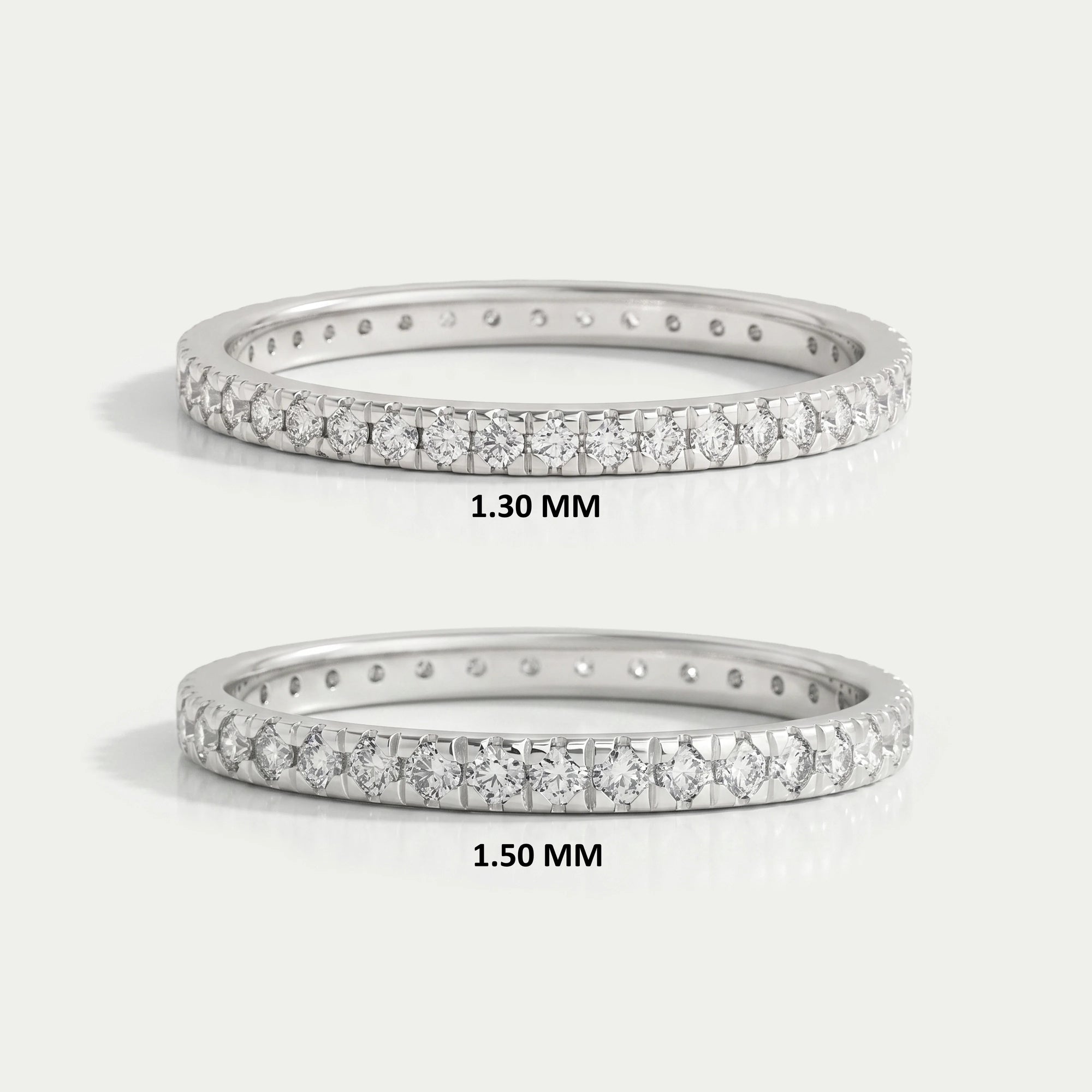 Round Cut Lab Grown Diamond Eternity Band