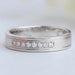 8 Stone Round Diamond Men's Wedding Band Rings