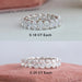 0.25 CT Oval Cut Lab Grown Diamond Eternity Band Rings