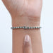 Green Oval Cut Lab Diamond Tennis Bracelet